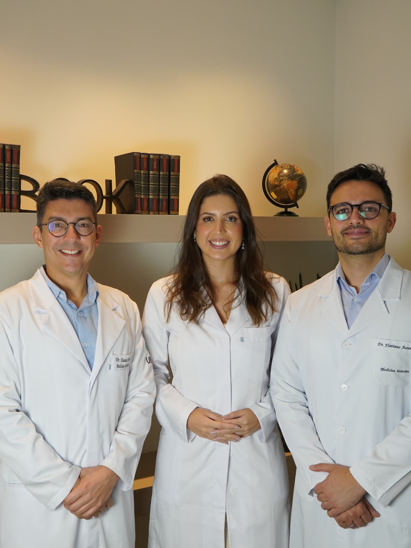 Daniel, Ana Luísa e Flaviano — médicos fundadores da ARKEO